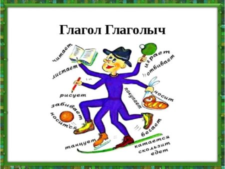 Образ глагола в картинках