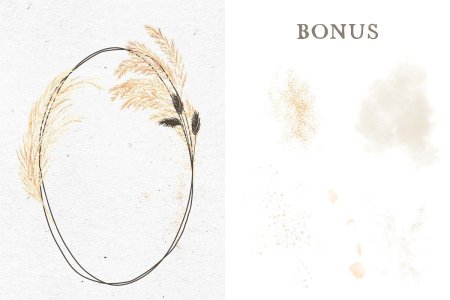 Pampas grass Wedding приглашения
