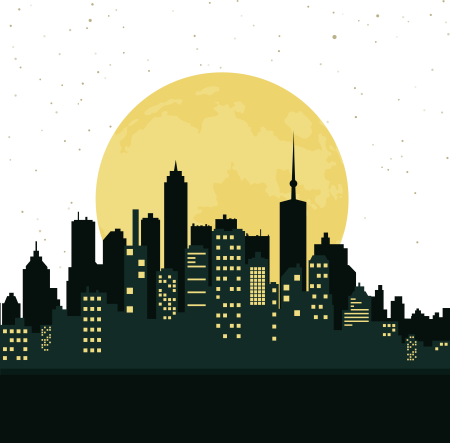 Силуэт города