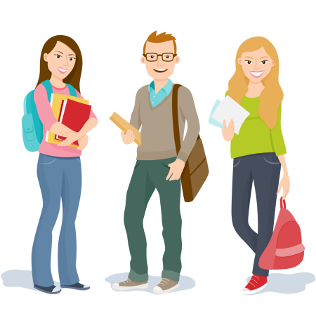 Студент мультяшный