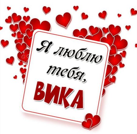 Вика я тебя люблю