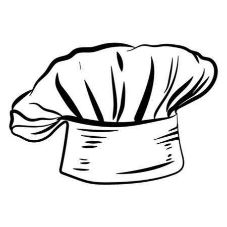 Поварской колпак на прозрачном фоне