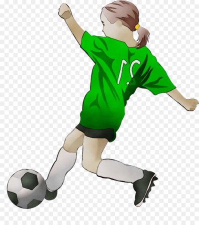 Мини-футбол дети на прозрачном фоне