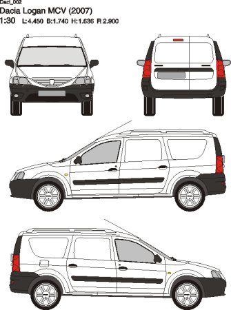 Lada Largus чертеж