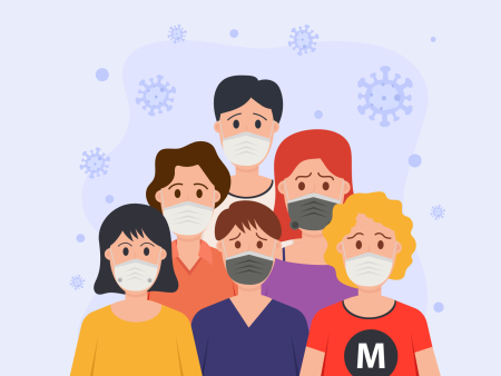 Человек в маске клипарт