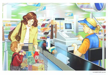 Сюжетная картина в магазине