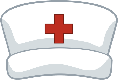 Медицинский колпак с красным крестом