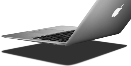 MACBOOK на прозрачном фоне