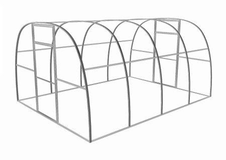 Каркас теплицы эконом (4*3, 20*20, 1м)