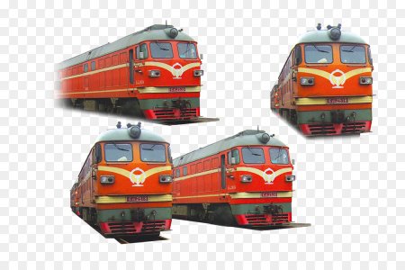 Поезд растровый