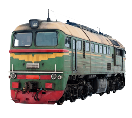 Тепловоз м62 на белом фоне