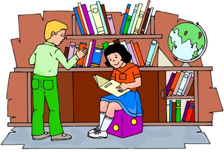 Иллюстрация библиотеки для детей