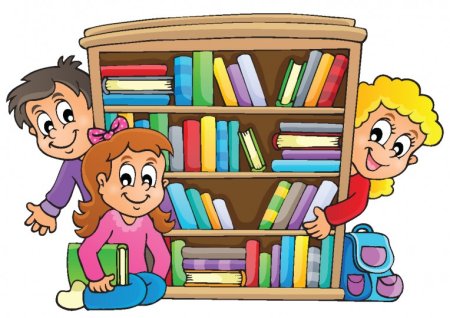 Детские книги в библиотеке