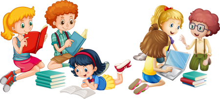 Дети читают книги