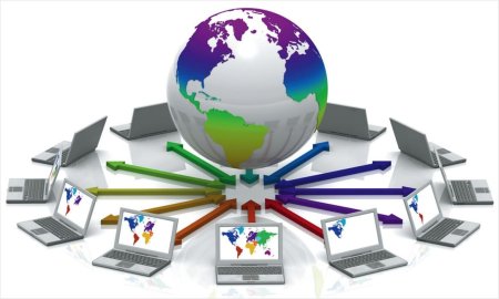 Информационные технологии на белом фоне