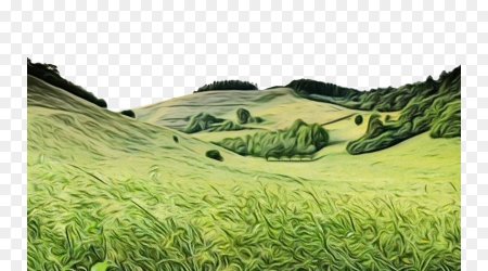 Холмистая местность рисунок