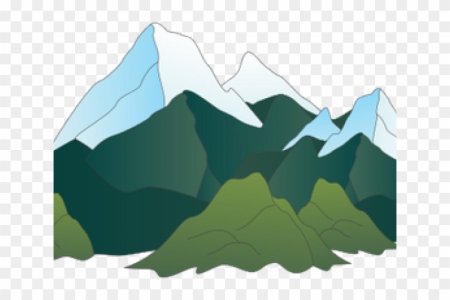 Гора для детей без фона