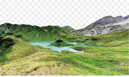 Гористый рельеф для фотошопа