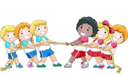 Перетягивание каната для рисования