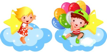 Детский сад на прозрачном фоне дети Фантазеры