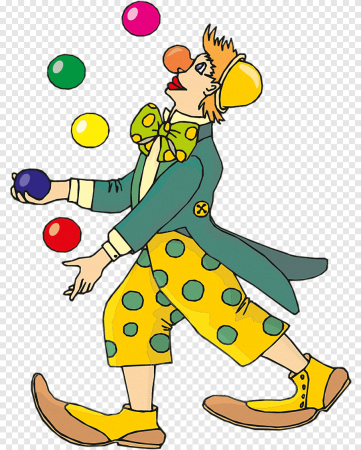 Клоун мультяшный