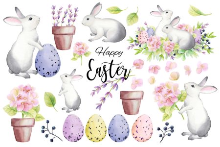 Happy Easter акварель