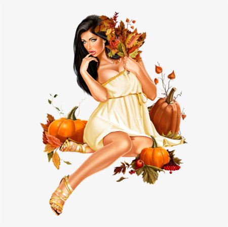 Пин ап осень девушка