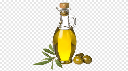 Оливковое масло на прозрачном фоне