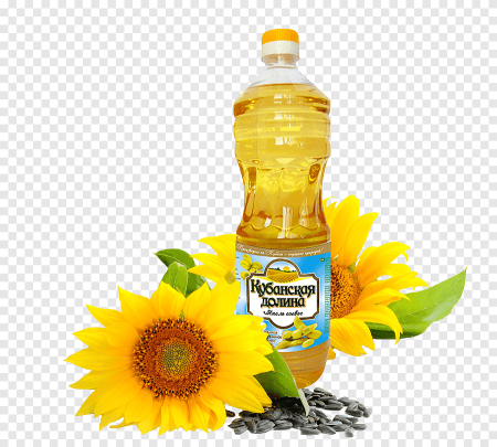 Прозрачное подсолнечное масло