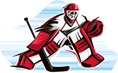 Хоккейный вратарь вектор