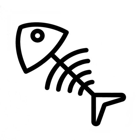 Клипарт скелет рыбы (39 фото)