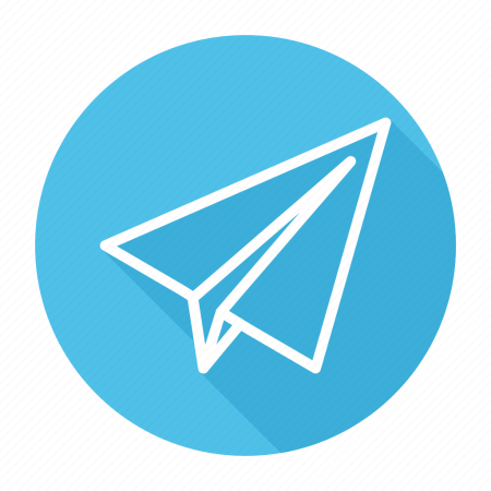 Иконка телеграм круглая