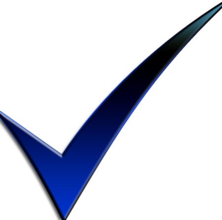 Голубая галочка