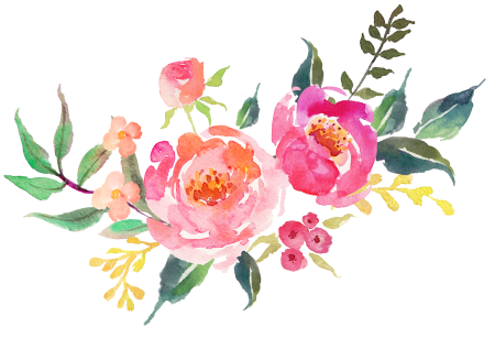 Клипарт цветок акварель (48 фото)