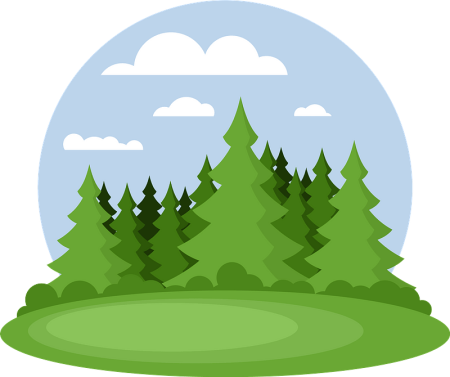 Лес вектор