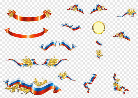 Флаг России лента сбоку
