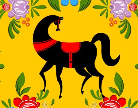 Фон для Городецкой росписи