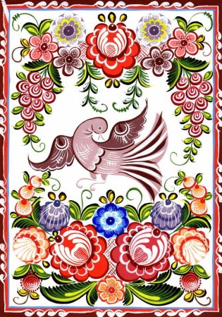 Русские росписи Городецкая