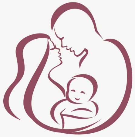 Силуэт родителей с ребенком