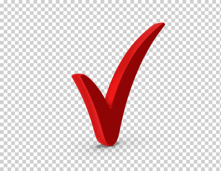 Красная галочка символ