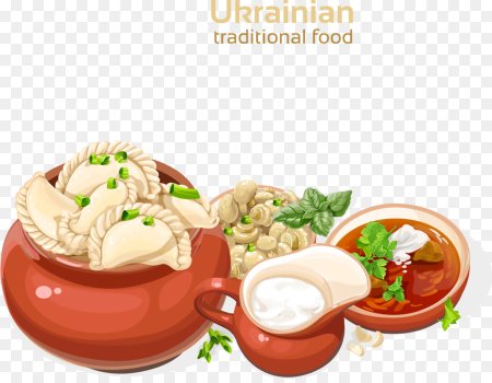 Вареники на тарелке вектор