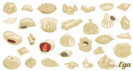 Пельмени иллюстрация