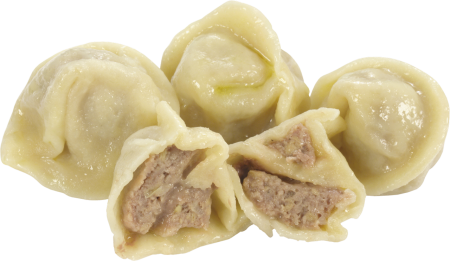 Пельмени на прозрачном фоне