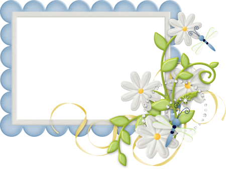 Рамки вырезы с цветочками