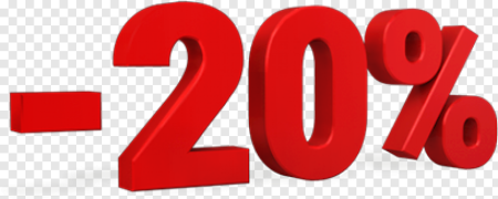 Скидка 20 на прозрачном фоне