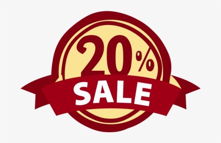 Скидка 20% значок