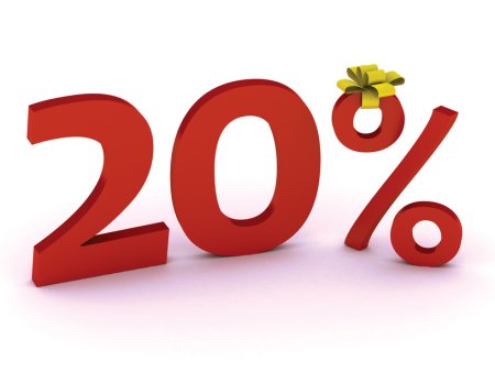 -20% Скидка плакат