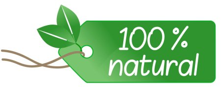 Значок 100 натурально