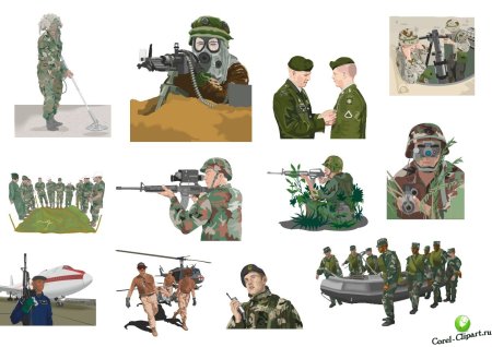 Армейский клипарт на прозрачном фоне