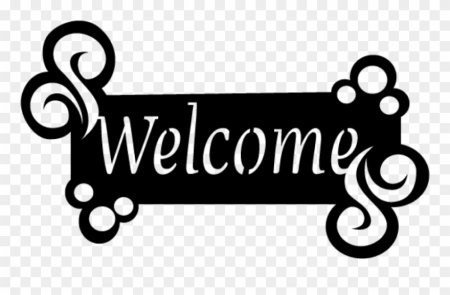 Трафарет Welcome